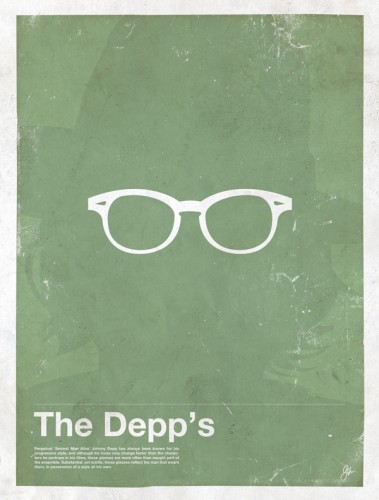 framework-Johnny Depp lunettes