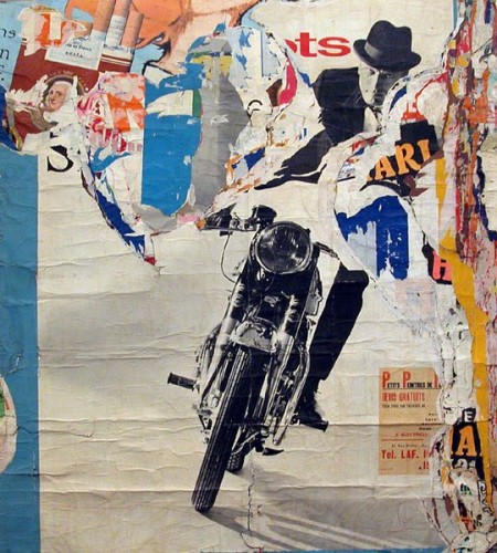 Jacques Villeglé, "moto, avenue ledru rollin", 1965