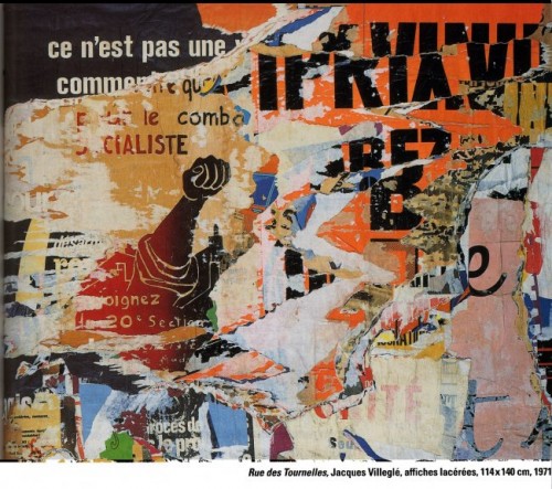 Jacques Villeglé, 1971, Rue des tournelles, 114x140cm